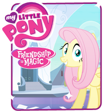 Size: 211x228 | Tagged: safe, fluttershy, pegasus, pony, crystal empire, crystal palace, hasbro, looking at you, official, smiling, solo, website