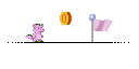 Size: 128x64 | Tagged: safe, artist:tarkan809, spike (g1), pony, coin, flag, flag pole, lospec.com, pixel art, practice drawing