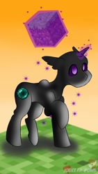 Size: 675x1200 | Tagged: safe, artist:joestarpon3, pegasus, pony, cute, enderman, solo