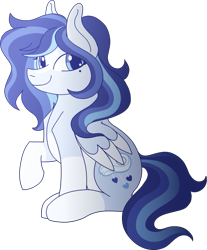 Size: 1037x1255 | Tagged: safe, artist:musical-medic, oc, oc:azure, pegasus, pony, female, mare, simple background, solo, transparent background