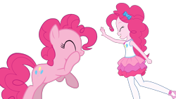 Size: 1920x1080 | Tagged: safe, artist:raindashesp, pinkie pie, human, pony, equestria girls