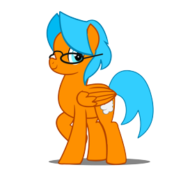 Size: 3000x3000 | Tagged: safe, artist:succubi samus, oc, oc:spinel stratus, pegasus, pony, 2020 community collab, derpibooru community collaboration, glasses, looking at you, male, show accurate, simple background, solo, stallion, transparent background