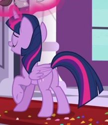 Size: 489x564 | Tagged: safe, screencap, twilight sparkle, twilight sparkle (alicorn), alicorn, pony, between dark and dawn, butt, cropped, female, plot, solo