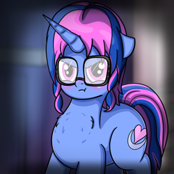 Size: 6000x6000 | Tagged: safe, artist:crimsonsky, oc, pony, unicorn, female, glasses, mare, solo