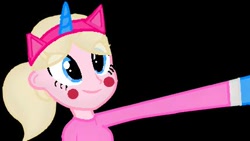 Size: 430x243 | Tagged: safe, artist:ppgandkpfgirl2003, equestria girls, black background, equestria girls-ified, lego, simple background, solo, the lego movie, unikitty