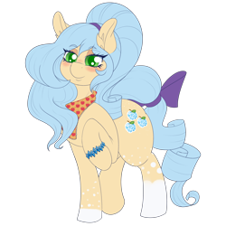 Size: 5000x5000 | Tagged: safe, artist:tatemil, oc, oc only, oc:rarijack, earth pony, pony, 2020 community collab, blushing, derpibooru community collaboration, female, freckles, granny smith's scarf, lidded eyes, looking at you, magical lesbian spawn, offspring, one leg raised, parent:applejack, parent:rarity, parents:rarijack, simple background, smiling, solo, transparent background