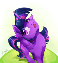 Size: 2300x2492 | Tagged: safe, artist:light-of-inirida, twilight sparkle, twilight sparkle (alicorn), alicorn, pony, :p, cheek fluff, cute, digital art, ear down, female, high res, mare, solo, tongue out, twiabetes