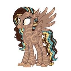 Size: 2000x2000 | Tagged: safe, artist:magicpebbles, oc, oc:ocean breeze, classical hippogriff, hippogriff, female, simple background, solo, transparent background