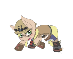 Size: 1973x1597 | Tagged: safe, artist:midnightfire1222, earth pony, pony, female, filly, made in abyss, ponified, riko, solo