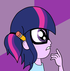 Size: 1288x1312 | Tagged: safe, artist:dotaandme, sci-twi, twilight sparkle, equestria girls, rainbow rocks, caption, female, glasses, image macro, inkscape, meme, parody, pencil, philosoraptor, solo, text, vector