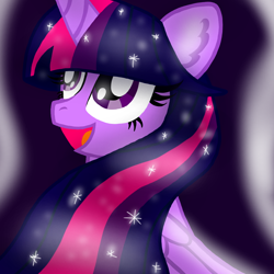 Size: 1000x1000 | Tagged: safe, artist:katya, twilight sparkle, twilight sparkle (alicorn), alicorn, pony, solo