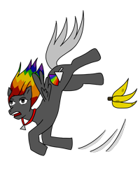 Size: 1000x1250 | Tagged: safe, artist:costello336, oc, pegasus, pony, rainbow, simple background, solo, transparent background