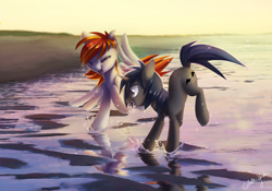 Size: 1890x1325 | Tagged: safe, artist:dawnfire, oc, oc only, oc:heartfire, pegasus, pony, unicorn