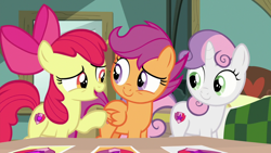 Size: 1920x1080 | Tagged: safe, screencap, apple bloom, scootaloo, sweetie belle, pony, the last crusade, cutie mark crusaders