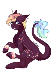 Size: 768x1024 | Tagged: safe, artist:akiiichaos, oc, oc:saturn, pony, unicorn, female, mare, simple background, solo, transparent background