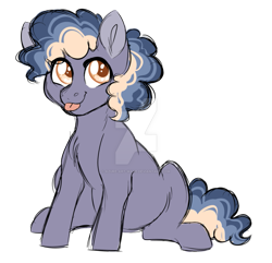 Size: 911x878 | Tagged: safe, artist:azure-art-wave, oc, oc:cloudy quartz, earth pony, pony, colt, deviantart watermark, magical lesbian spawn, male, obtrusive watermark, offspring, parent:high winds, parent:marble pie, simple background, solo, tongue out, transparent background, watermark