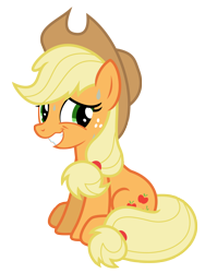 Size: 4880x6500 | Tagged: safe, artist:estories, derpibooru import, applejack, earth pony, pony, absurd resolution, cute, jackabetes, simple background, sitting, solo, sweat, transparent background, vector