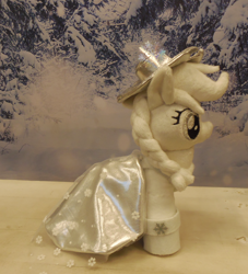 Size: 2200x2424 | Tagged: safe, artist:crazyditty, applejack, spirit of hearth's warming past, a hearth's warming tail, hearth's warming eve, holiday, irl, photo, plushie