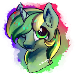 Size: 1905x1900 | Tagged: safe, artist:breioom, oc, oc:meadow dawn, alicorn, pony, head, simple background