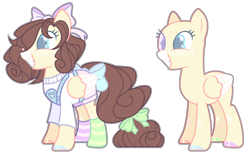 Size: 1024x625 | Tagged: safe, artist:chococolte, oc, pegasus, pony, bald, bow, clothes, female, hair bow, mare, simple background, solo, tail bow, transparent background