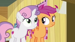 Size: 1920x1080 | Tagged: safe, screencap, scootaloo, sweetie belle, pony, the last crusade, female