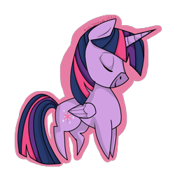 Size: 1024x1024 | Tagged: safe, artist:aurasinchaser, twilight sparkle, twilight sparkle (alicorn), alicorn, pony, simple background, solo, transparent background