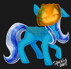 Size: 1460x1404 | Tagged: safe, artist:sparklyhorn, oc, oc:fleurbelle, alicorn, pony, alicorn oc, clothes, costume, female, halloween, halloween costume, holiday, mare, pumpkin