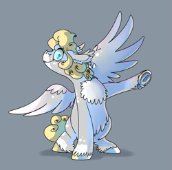 Size: 4249x4195 | Tagged: safe, artist:easthoku, oc, oc:gray bird, pegasus, pony, male, simple background, sitting, smiling, solo