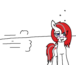 Size: 652x553 | Tagged: safe, oc, earth pony, cyoa, drool, drunk, simple background, solo, white background