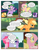 Size: 612x792 | Tagged: safe, artist:newbiespud, derpibooru import, edit, edited screencap, screencap, applejack, fluttershy, pinkie pie, spike, twilight sparkle, unicorn twilight, dragon, earth pony, pegasus, pony, unicorn, comic:friendship is dragons, comic, dialogue, eyes closed, female, flying, freckles, hat, male, mare, riding, screencap comic, slit eyes, smiling, smirk, tree