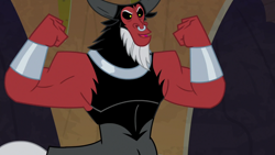 Size: 1920x1080 | Tagged: safe, screencap, lord tirek, centaur, frenemies (episode), flexing, male, nose piercing, nose ring, piercing, solo