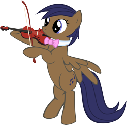 Size: 2430x2403 | Tagged: safe, artist:oceanbreezebrony, oc, oc:cadenza, pegasus, pony, bipedal, female, mare, musical instrument, simple background, solo, transparent background, violin