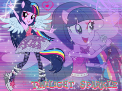 Size: 1024x768 | Tagged: safe, artist:natoumjsonic, twilight sparkle, twilight sparkle (alicorn), alicorn, equestria girls, rainbow rocks