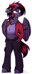 Size: 587x1362 | Tagged: safe, artist:purplegrim40, oc, oc:burning shadow, anthro, simple background, solo, transparent background