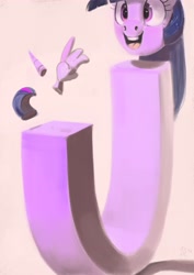 Size: 2897x4096 | Tagged: safe, artist:toisanemoif, twilight sparkle, twilight sparkle (alicorn), alicorn, pony, abstract, abstract art, modern art, not salmon, solo, surreal, wat