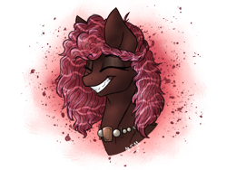 Size: 2048x1536 | Tagged: safe, artist:melonseed11, oc, oc:cinnamon spice, original species, pond pony, bust, female, portrait, solo