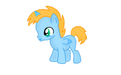 Size: 900x563 | Tagged: safe, artist:aurorri, oc, oc only, oc:harmony star, alicorn, alicorn oc, blank flank, colt, male, simple background, solo, transparent background