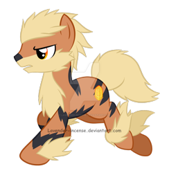 Size: 884x904 | Tagged: safe, artist:lavender-incense, pony, 2014, arcanine, deviantart watermark, obtrusive watermark, pokémon, ponified, solo, watermark