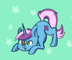 Size: 2376x2000 | Tagged: safe, artist:umbramelon, oc, oc:gyro tech, butterfly, pony, unicorn, male