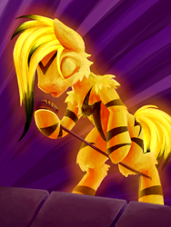 Size: 1128x1504 | Tagged: safe, artist:pa-kalsha, pony, electabuzz, pokémon, ponified