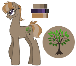 Size: 914x797 | Tagged: safe, artist:zafara1222, oc, oc only, oc:driftwod, earth pony, pony, base used, glasses, male, offspring, parent:marble pie, parent:mud briar, reference sheet, solo, stallion