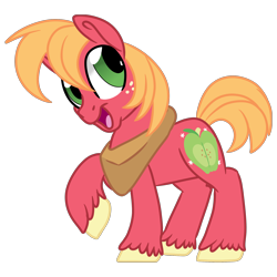 Size: 2000x2000 | Tagged: safe, artist:jen-neigh, big macintosh, earth pony, pony, cute, freckles, macabetes, male, raised hoof, simple background, solo, stallion, transparent background, unshorn fetlocks