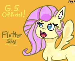 Size: 1004x827 | Tagged: safe, artist:kittycatrittycat, fluttershy, pegasus, pony, my little pony: pony life, open mouth, solo, what has hasbro done