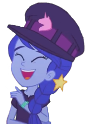 Size: 1436x2048 | Tagged: safe, edit, edited screencap, screencap, space camp (character), better together, equestria girls, background removed, cheering, happy, not a vector, simple background, solo, transparent background