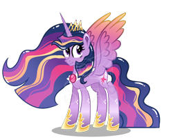 Size: 992x806 | Tagged: safe, artist:star-gaze-pony, princess twilight 2.0, twilight sparkle, twilight sparkle (alicorn), alicorn, pony, the last problem, alternate design, obtrusive watermark, simple background, solo, transparent background, watermark