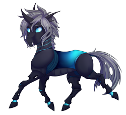 Size: 2809x2550 | Tagged: safe, artist:askbubblelee, oc, oc:imago, changeling, changeling oc, chitin, composite chitin-skin, digital art, female, flexible chitin, head fin, solo