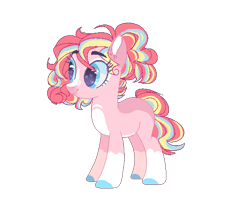 Size: 570x484 | Tagged: safe, artist:paintpalet35, pinkie pie, earth pony, pony, alternate design, base used, female, redesign, simple background, transparent background