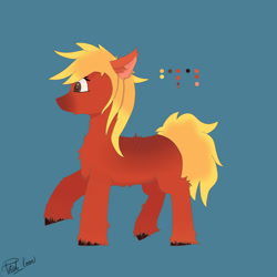 Size: 2000x2000 | Tagged: safe, artist:total_loon, oc, oc:peach "peaches" fuzz, earth pony, pony, big mare, earth pony oc, female, fretlocks