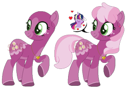 Size: 563x410 | Tagged: safe, artist:superrosey16, cheerilee, twilight sparkle, twilight sparkle (alicorn), alicorn, pony, alternate design, base used, simple background, solo focus, transparent background