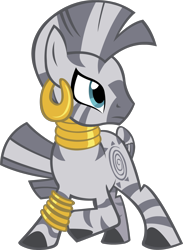 Size: 2108x2874 | Tagged: safe, artist:zvn, zecora, zebra, female, quadrupedal, simple background, solo, transparent background, vector